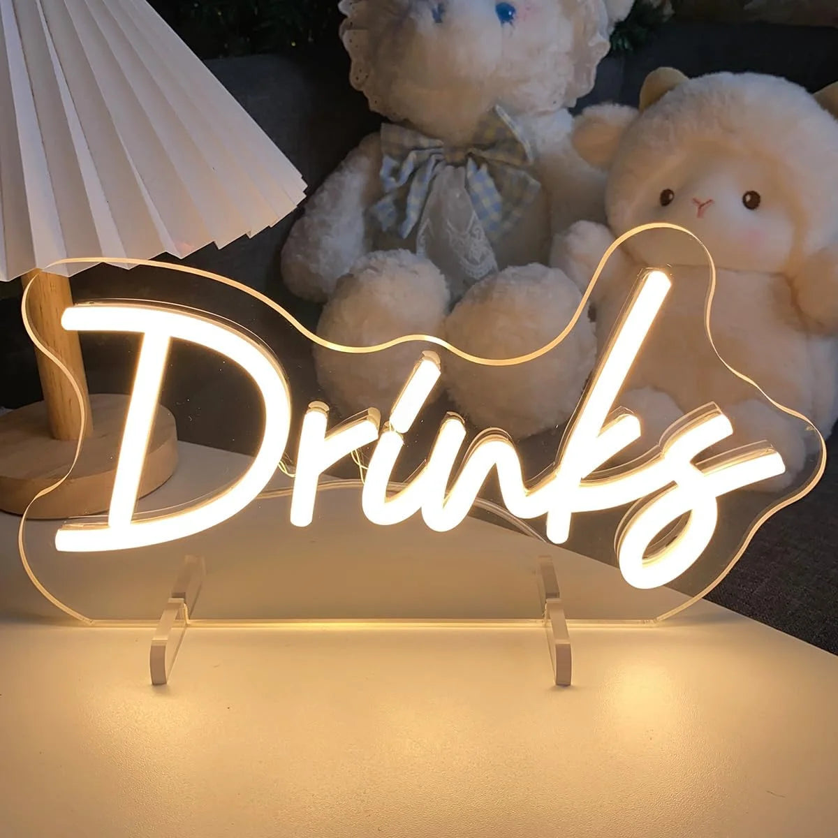 One Year Old Birthday Table Number Neon Sign Desk Lamp Night Light Wedding Letter LED Neon Sign Wedding Table Decorations