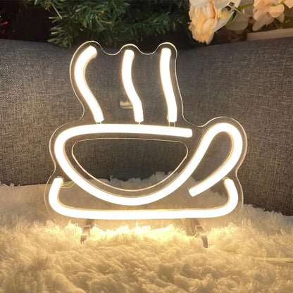 One Year Old Birthday Table Number Neon Sign Desk Lamp Night Light Wedding Letter LED Neon Sign Wedding Table Decorations