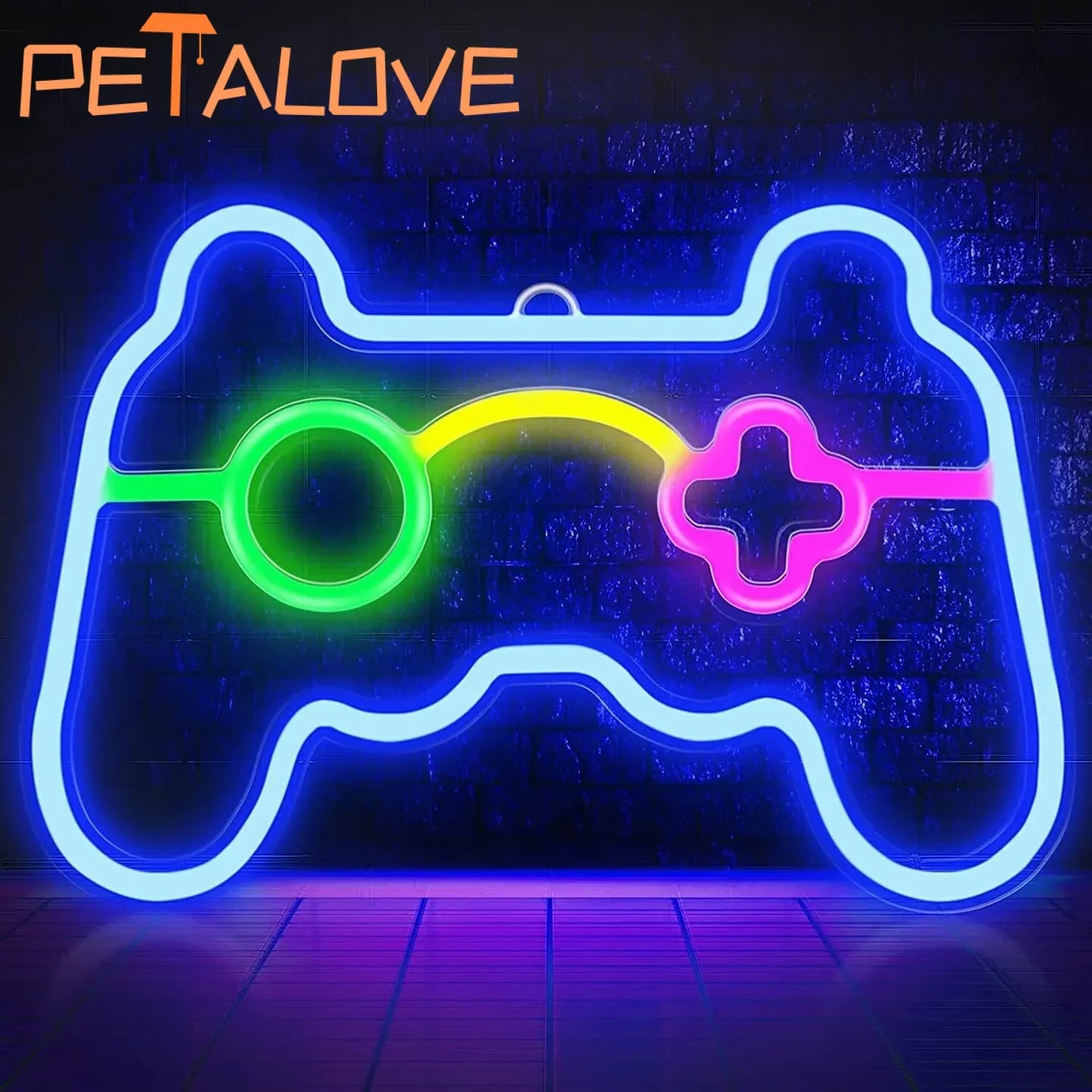 Gamepad Neon Sign for Gamer Room Wall Home Decoration Blue LED Night Light Playstation bar Game hall Lamp Cool Gifts