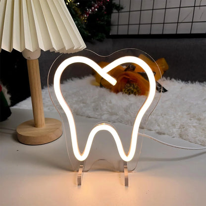 One Year Old Birthday Table Number Neon Sign Desk Lamp Night Light Wedding Letter LED Neon Sign Wedding Table Decorations