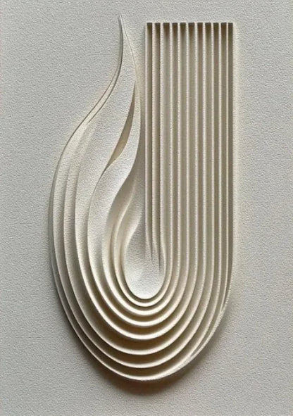 Relief Neutral Beige Geometric Art Posters Modern Minimalism Wabi-Sabi Japan Style Canvas Painting Living Room Decor