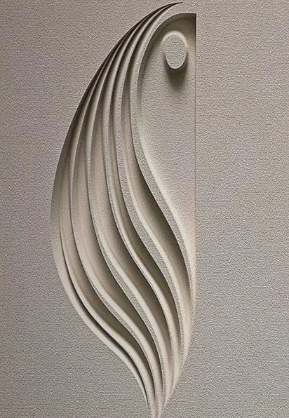 Relief Neutral Beige Geometric Art Posters Modern Minimalism Wabi-Sabi Japan Style Canvas Painting Living Room Decor