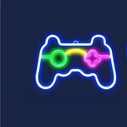 Gamepad Neon Sign for Gamer Room Wall Home Decoration Blue LED Night Light Playstation bar Game hall Lamp Cool Gifts