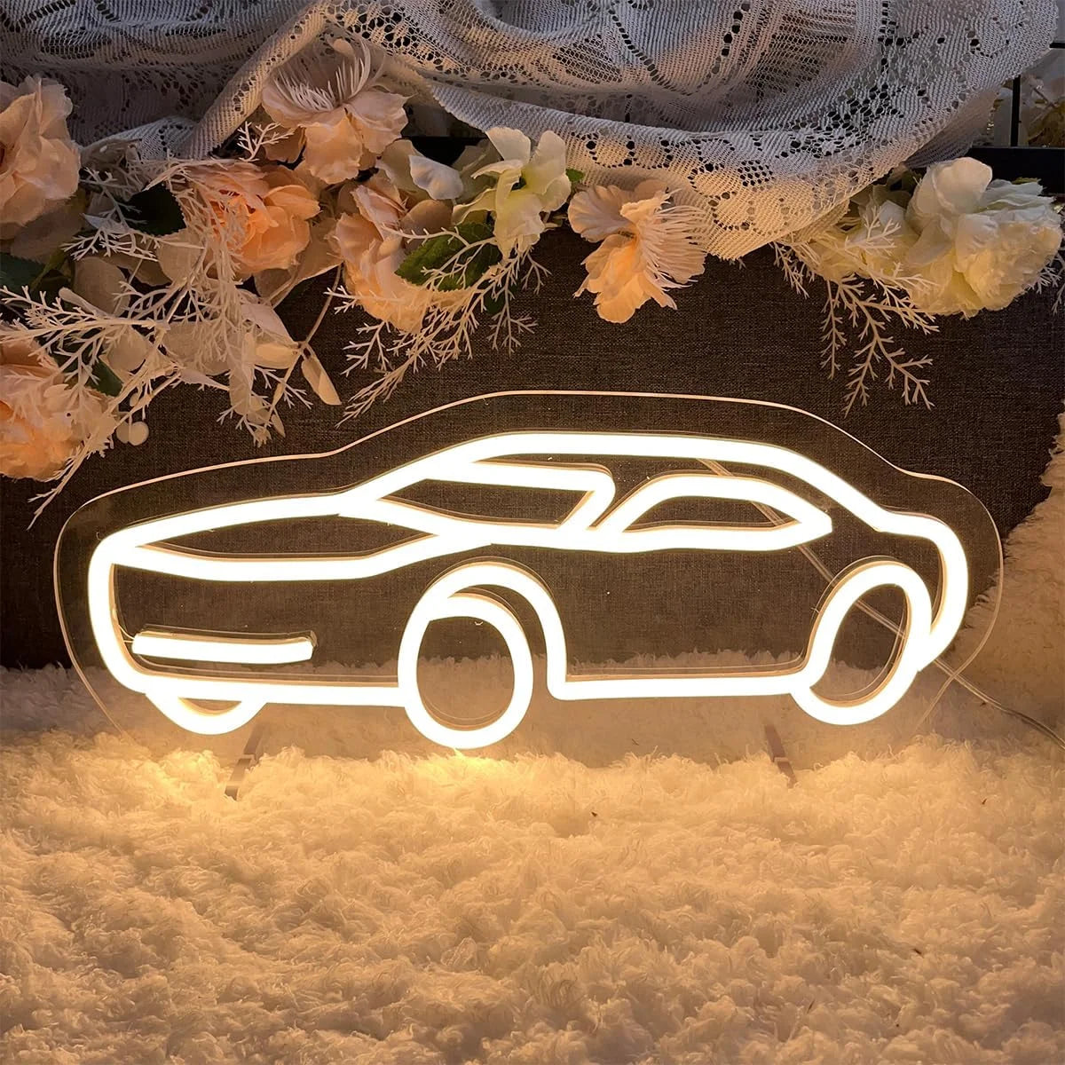 One Year Old Birthday Table Number Neon Sign Desk Lamp Night Light Wedding Letter LED Neon Sign Wedding Table Decorations